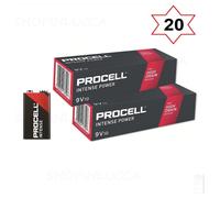 20 Duracell Procell Intense Pile Transistor 9v 9 volt block 6LR61 6LF22 ID1604