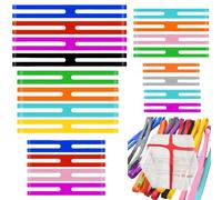 20 Elastici In Silicone Colorati, 5 Misure, Elastici Larghi In Gomma, Anell8836