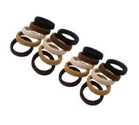 20 elastici per capelli senza danni, elastici per capelli senza cuciture, resistenti, ad alta elasticità, accessori per capelli in tessuto morbido, per donne e ragazze, semplici elastici per capelli