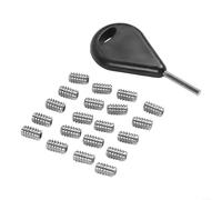 20 elementi di fissaggio per pinne per tavola da surf con chiave per pinne per una coppia costante e una precisione di manipolazione della tavola