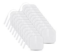 20 elettrodi autoadesivi per terapia del dolore per tenen, agopuntura, digita terapia, massaggiatore per alleviare muscoli, dolori articolari (4 x 4 cm)