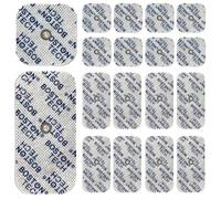 20 elettrodi Boston Tech 5x5 cm - Per dispositivi di stimolazione muscolare Beurer e Vitacontrol | Elettrodi elettrostimolatore | Pulsante a bottone da 3,5 mm (8(5x5cm) 8(5x10cm))