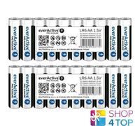 20 EVERACTIVE PRO ALKALINE AA LR06 BATTERIES 1.5V MIGNON 2900 MAH EXP 2031 NUOVO