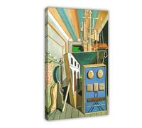 20+ famose stampe di Giorgio De Chirico Metafisico Interni con Biscotti Poster Stampa per Teen Boys Room Canvas Wall Art Canvas Painting Print Print Print Fram