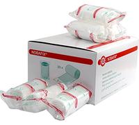 20 fasce di garza per fissaggio da 8 cm x 4 m, confezionate singolarmente in pellicola