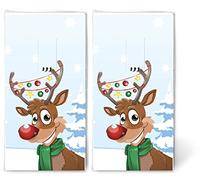 20 fazzoletti (2 x 10) Rudi for Christmas - Renna in atmosfera natalizia, per bambini, regalo per l'inverno | Natale