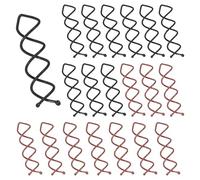 20 fermagli a spirale per capelli, a spirale, per capelli, possono essere utilizzati per intrecciare i capelli, per diversi tipi di acconciature (10 curry 10 nero)