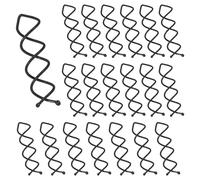 20 fermagli a spirale per capelli, a spirale, per capelli, possono essere utilizzati per intrecciare i capelli, per diversi tipi di acconciature (nero)