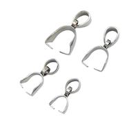 20 Fermagli In Acciaio Inossidabile, Fermagli for Pizzicare, Connettori for Braccialetti, Collane E Ciondoli Fai-da-te(Silver,3x15mm)