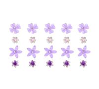20 fermagli per capelli a forma di fiore con piccole perle finte e strass, per ragazze, accessori per feste nuziali