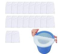 20 filtri Skimmer Piscina,cestino da bacino a pavimento vasca da bagno con coperchio filtrante, anti sabbia filtranti guarnizione per tappeti, fodera Net Skim Clore prefiltro, per acquario piscina