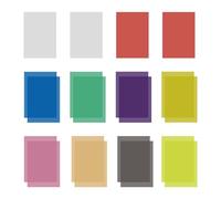 20 fiocchi di colore, pellicola di correzione del colore, filtro colore trasparente, pellicola quadrata trasparente