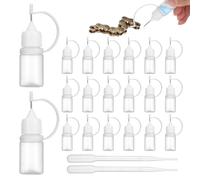 20 flaconi con ago da 5 ml, dosatore fai da te, applicatore con 2 imbuti, bottiglia applicatore per riempimento, spremitura e spruzzatura. Adatto per