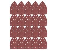 20 fogli abrasivi per mouse con 11 fori, per levigatrici multiple, grana 40/60/80/120 (5 pezzi ciascuno)