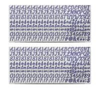20 fogli adesivi colorati a forma di lettera decalcomanie scintillanti lettere numeri adesivi per diario notebook planner album adesivi