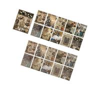 20 fogli di carta decorativa estetica retrò per scrapbooking, carta decorativa per diari, quaderni, album fotografici e fogli di diario artistico