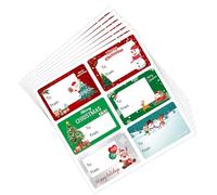 20 fogli di etichette autoadesive per regali di Natale da e verso il regalo