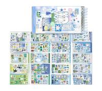 20 fogli/pad adesivo estetico del fumetto adesivo note memo pad per scrapbooking planner diario album fotografico bottiglia d'acqua portatile bobina notebook