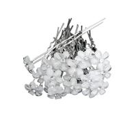 20 forcine per capelli eleganti a forma di U in metallo da donna con perle e cristalli