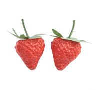 20 fragole finte realistiche, decorazione per casa, cucina, feste, riempitivo, cibo, gioco, educazione prescolare, puntelli (S)