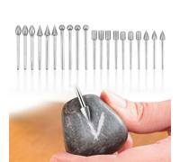 20 frese diamantate da 3 mm per intagliare, macinare, incidere, utensili rotanti in giada, punte diamantate per smerigliatrice, intaglio fai da te, lucidatura dei metalli