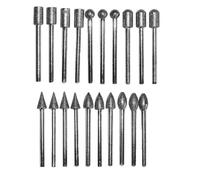 20 FRESE DIAMANTATE GAMBO 3MM PER TRAPANO DREMEL, PROXXON E MINI SPERIGLIATRICE