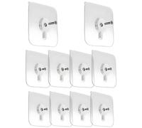 20 ganci adesivi per immagini da appendere senza fori, 6 mm e 8 mm, ganci autoadesivi extra forti, viti adesive per appendere quadri da parete, foto (trasparente 1)