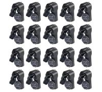 20 ganci antifurto semplici da installare per scaffali al dettaglio universali da 6 mm adatti a durabilità fissaggi in ABS per scaffalature durabilità costruzione ABS facile installazione