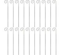 20 ganci per etichette per piante in acciaio inox, per piantare piante da giardino, paletti, appendiabiti, per piantare, antiruggine, deformati, da giardino, per fioriere (20 cm)