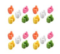 20 ganci per pollice, piccoli ganci autoadesivi per casa, ufficio, scrivania, auto (colore casuale)