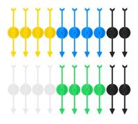 20 giochi Spinner 5 colori gioco di plastica Spinner frecce per la scuola gioco Spinner classe gioco da tavolo attività progetto fai da te