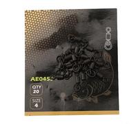 20 girelle a scatto per terminale per pesca alla carpa, progettate per essere efficaci per il rigging CHOD (4#)