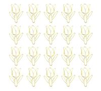 20 Graffette Decorative Tulipani Forma Pianificatore Segnalibri Graffette In Metallo Clip Creative Per Ufficio Tulipani Carta A Forma Piccoli Segnalibri Ufficio In Metallo