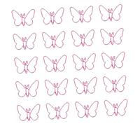 20 graffette in metallo eleganti a forma di farfalla per organizzare file quaderni album scuola clip decorative segnalibri elementi di fissaggio cartella documenti