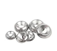 20 guarnizioni fisheye in acciaio inox 304, M4M6M8M10M12M14M16 a testa svasata concava-convessa (304 zinco nero, M4)