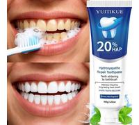 20% Hydroxyapatite Toothpaste: Deep Cleaning, Whitening, Fresh Breath Gum Care P