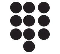 20 Impostati Cerchi Adesivi a Strappo Neri da 50mm