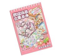 20 in 1 Cartoon Paesaggio Adesivi Adesivi Scrapbooking Scena 3D Scene Stickers Libri Artigianali Decorazione