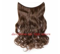 20 IN Finte Capelli Estensione Invisibile Filo Sintetico N Clip one piece 64