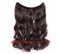 20 IN Finte Capelli Estensione Invisibile Filo Sintetico N Clip one piece 64