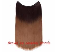 20 IN Finte Capelli Estensione Invisibile Filo Sintetico N Clip one piece 64