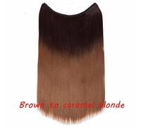 20 IN Finte Capelli Estensione Invisibile Filo Sintetico N Clip one piece 64