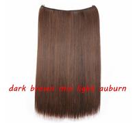 20 IN Finte Capelli Estensione Invisibile Filo Sintetico N Clip one piece 64