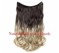 20 IN Finte Capelli Estensione Invisibile Filo Sintetico N Clip one piece 64