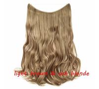 20 IN Finte Capelli Estensione Invisibile Filo Sintetico N Clip one piece 64