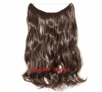 20 IN Finte Capelli Estensione Invisibile Filo Sintetico N Clip one piece 64