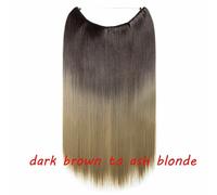 20 IN Finte Capelli Estensione Invisibile Filo Sintetico N Clip one piece 64