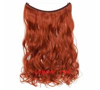 20 IN Finte Capelli Estensione Invisibile Filo Sintetico N Clip one piece 64