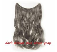 20 IN Finte Capelli Estensione Invisibile Filo Sintetico N Clip one piece 64