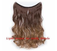 20 IN Finte Capelli Estensione Invisibile Filo Sintetico N Clip one piece 64